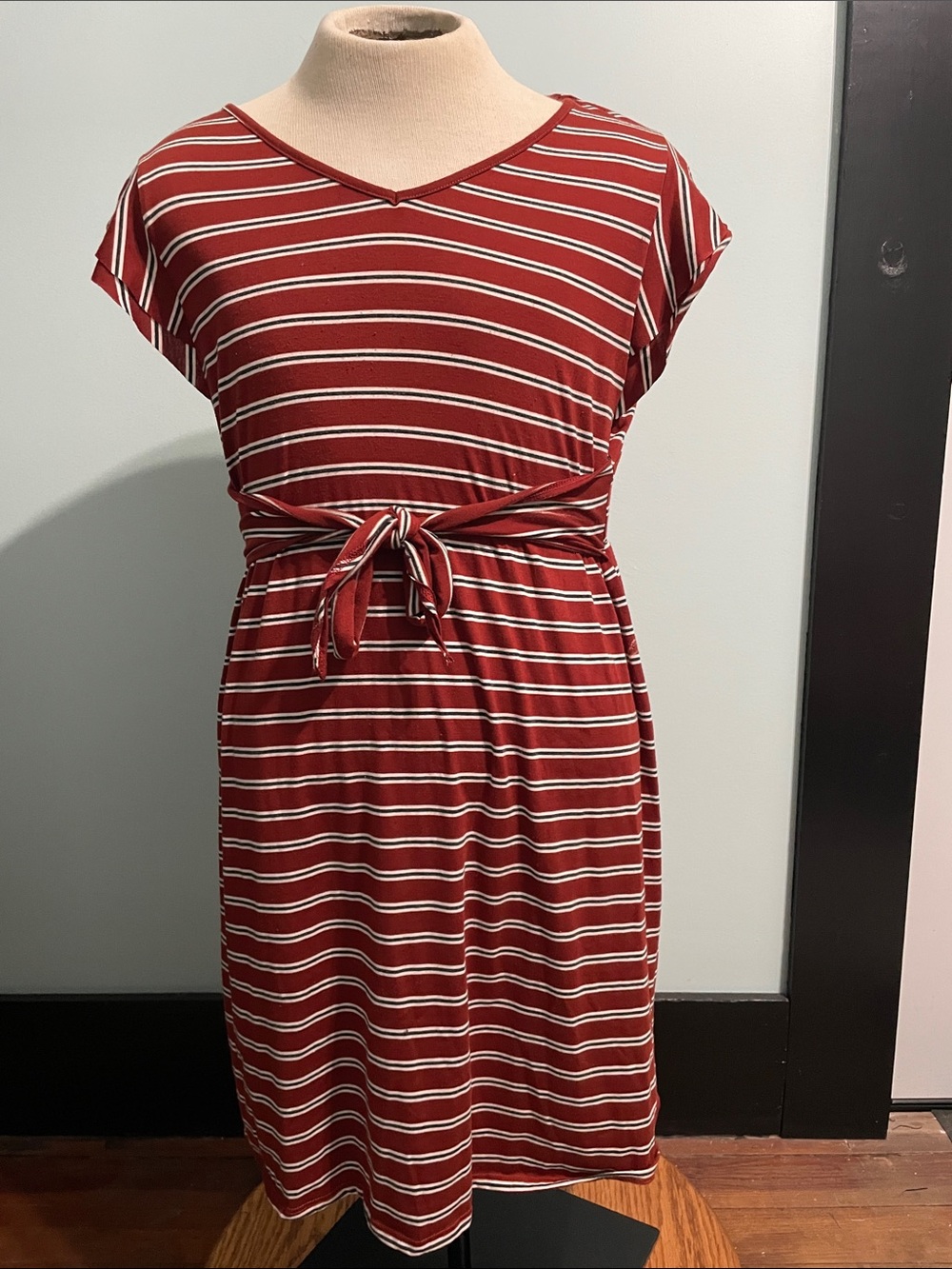 Ces Femme L Midi Dress Tie Orange